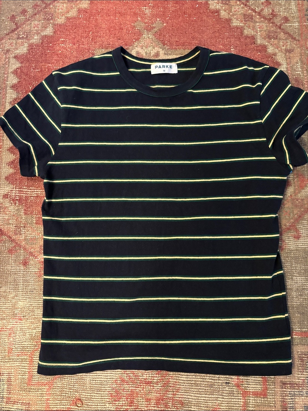 Parke striped tee size M